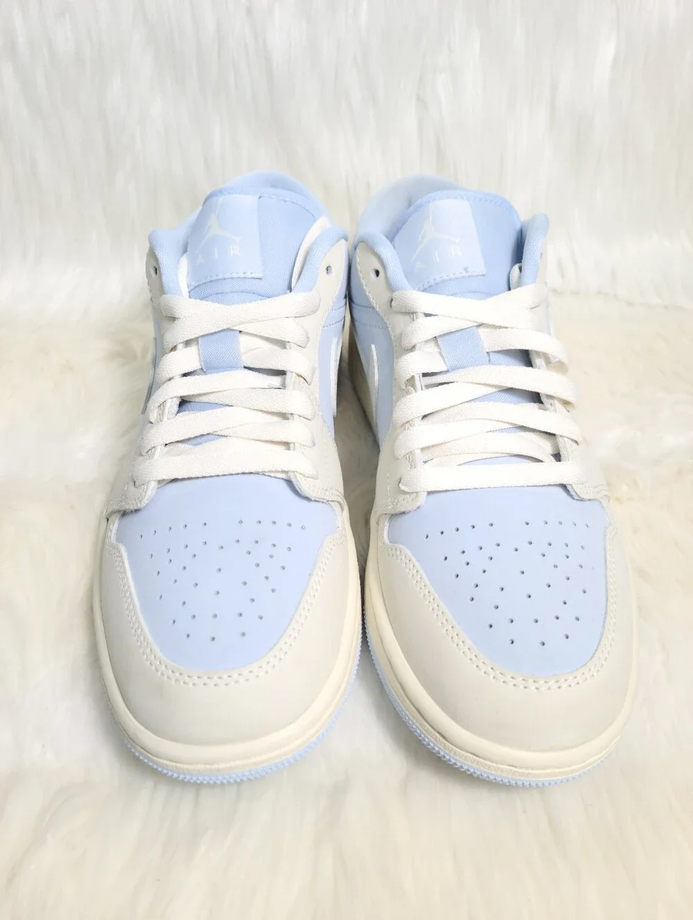 Nike Air Jordan 1 Retro Low SE Hydrogen Blue Sail Women 7.5 NEW - Picture 6 of 8